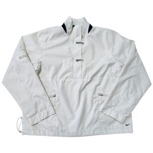 Nike White Adiorndack Windbreaker Jacket. Sz. L